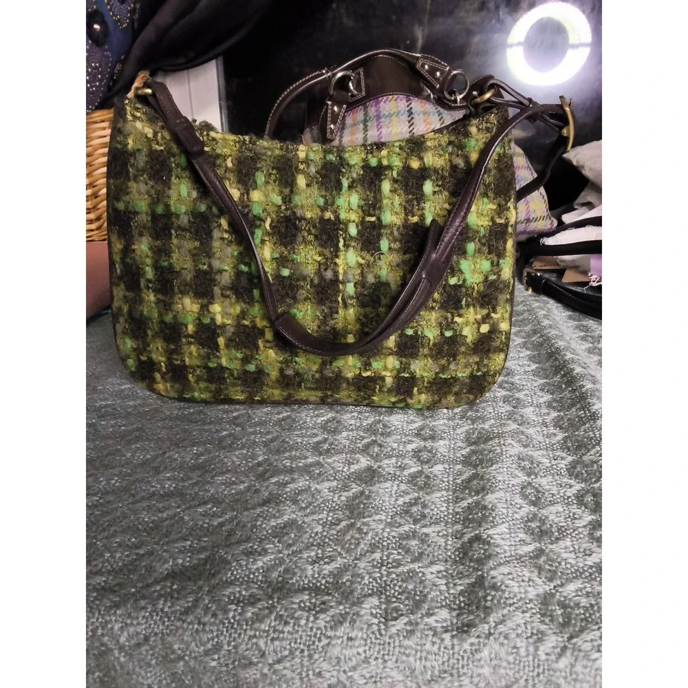 7.Vintage Coach Girlie Boucle small hobo bag